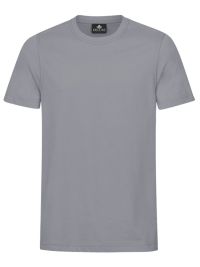 Graues Herren T-Shirt mit Rundhals, gerade geschnitten, für Beruf & Freizeit